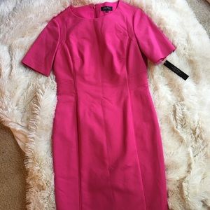 Tahari hot pink dress size 6 new with tags